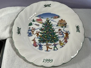 Christmas Nikko Holiday Spirit Frosty The Snowman Plate 1999 Happy Holidays - Picture 1 of 8