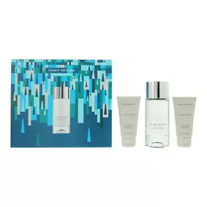Issey Miyake Le Sel d'Issey Men's Gift Set: EDT 100ml - Two Shower Gels 50ml - Picture 1 of 1
