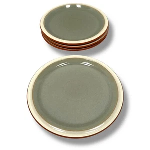 Denby Fire Sage Cream Dinner Plates 10.5" Round Glaze Stoneware Pottery Lot of 4 - Picture 1 of 6