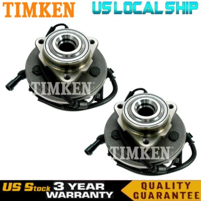 2pc TIMKEN Front Wheel Bearing Hub fit 2006-10 Ford Explorer Mercury Mountaineer - Image 1 of 4