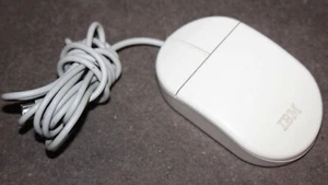 Vintage Genuine OEM IBM PS/2 Track Ball 2 Button Ball Mouse 13H6690 #06H4590 - Afbeelding 1 van 8