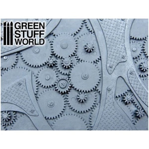 Green Stuff World Steampunk Plates, Set of 2, Miniature Accessories, GSWD-1896 - Picture 1 of 3