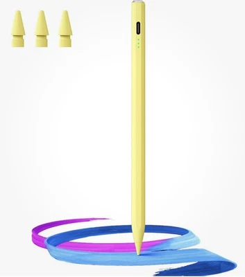 Stylus Pen 13 Mins Fast Charge with Tilt Sensitivity Yellow New Opened Box - Image 1 of 4