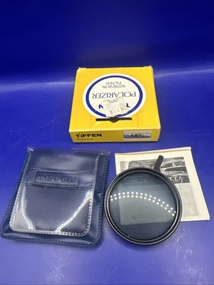 NOS TIFFEN 48mm Polarizer Screw-In Filter w/ Blue Case Made In Japan - Image 1 of 4
