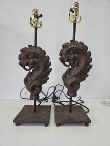 Rod Iron Decor Lamps Set Of 2 - Picture 1 of 10