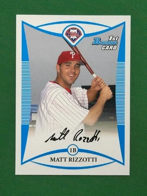 2008 Bowman Baseball 1st Bowman Prospects #BP87 Matt Rizzotti - Image 1 of 2