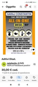  Additivo Diesel. Pulizia Impianto iniezione. E Scarico. 💥💯 - Foto 1 di 1