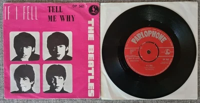 The Beatles if i fell 1964 Ex/Vg+ Norway 7" 45 single - Image 1 of 2