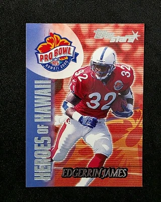 2000 Topps Stars #133 Edgerrin James Heroes of Hawaii Pro Bowl Foto 1 de 2