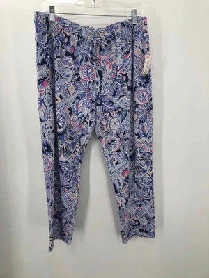 Pre-Owned Lilly Pulitzer Purple Size Large Pull On Pants - Image 1 of 3