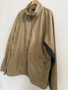 Vintage Nike Full Zip Windbreaker Jacket In Brown Men’s Size XL Zippered Pockets - Picture 1 of 11