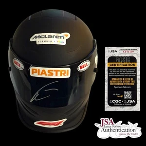 Oscar Piastri Signed Custom McLaren Bell Mini 1:2 Helmet JSA COA Autograph F1 - Picture 1 of 4