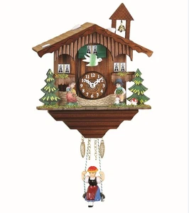 Kuckulino Black Forest Clock Swiss House with quartz movement a.. TU 2041 SQ NEW - Picture 1 of 1