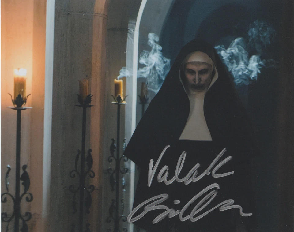 FOTO FIRMADA POR BONNIE AARONS LA MONJA 10X8 VALAK AUTÓGRAFO EL HORROR CONJURO Foto 1 de 1