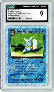 Pokemon Dark Wartortle #39 Legendary Collection Reverse Holo CGC 9 Mint - Picture 1 of 2