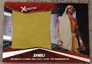 SABU TNA TRISTAR 2010 XTREME JUMBO SIZE EVENT WORN RELIC ECW WWE /199 Vs RVD - Picture 1 of 3