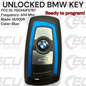 🔥 OEM BMW SMART KEY FOB KEYLESS REMOTE YGOHUF5767 3 BUTTON 434Mhz UNLOCKED 🔥 - Picture 1 of 5