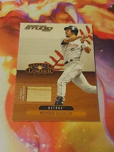 MOISES ALOU 2001 DONRUSS STUDIO LEATHER & LUMBER GAME USED BAT AK9882 RELIC - Picture 1 of 2