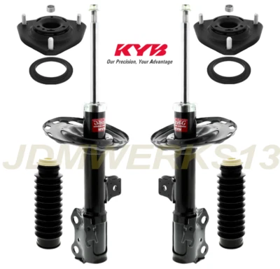 KYB 2 FRONT STRUTS STRUT MOUNTS & DUST BOOTS 套件适用于本田飞行员 06 07 08 2008 — 第 1/3 张图片