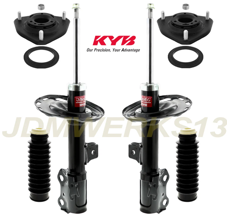 KYB 2 FRONT STRUTS STRUT MOUNTS & DUST BOOTS KIT for HONDA PILOT 03 04 05 2006 — 第 1/3 张图片