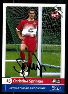 Christian Springer Autogrammkarte 1 FC Köln 1999-00 Original Signiert + A 63825 - Bild 1 von 1