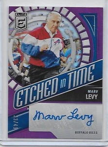 2024 Elite MARV LEVY auto HOF coach Buffalo Bills 33/49 Etched in Time #ETS-MLE - Picture 1 of 2