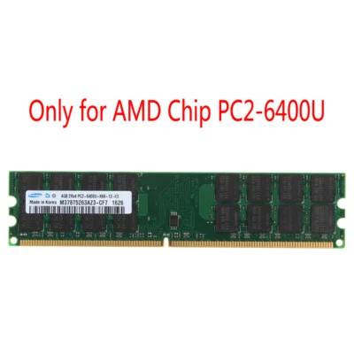 NEW 4GB DDR2 PC2-6400U 800MHz 240PIN DIMM Desktop memory for AMD CPU *% - Image 1 of 4