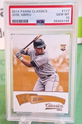 Jose Abreu Rookie Card 2014 Panini Classics #177 PSA 10 - Image 1 of 4