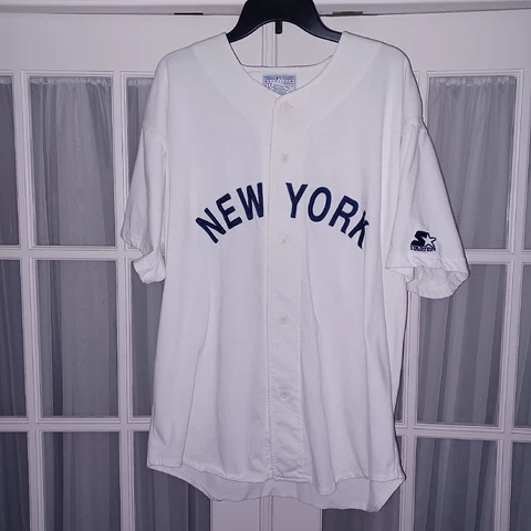 Vintage Babe Ruth #3 Starter MLB New York Yankees  Jersey Adult Sz. XL Sewn Cover