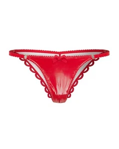 Agent Provocateur Zarya Red PVC Ouvert Brief AP3 Medium NWT - Picture 1 of 10