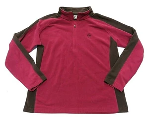 NIKE ACG Magenta Long Sleeve 1/4 Zip Pullover Fleece Jacket Women's Size X-Large - Picture 1 of 4