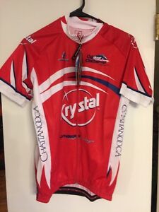 NWT Hincapie Jersey Red Krystal Outdoor Chattanooga TN Size Small BMW
