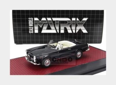 1:43 MATRIX Alfa Romeo 2600 Spider Cabriolet Open 1962 Dark Blue MX40102-152 - Immagine 1 di 2