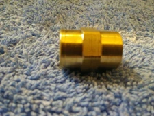 Hex Coupling Brass 1/4" FPT