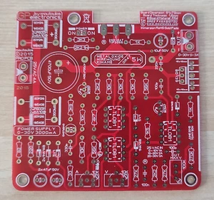 BENCH POWER SUPPLY PS3003 0-30VDC 0-3A PCB by moutoulos™ - Picture 1 of 9