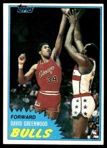 1981-82 Topps David Greenwood Chicago Bulls #MW67 - Foto 1 di 2