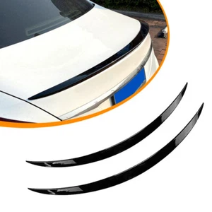Universal 1.2M Black Car Rear Roof Trunk Spoiler Rear Wing Lip Trim Tail Sticker - Picture 1 of 13