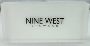 NINE WEST LOGO DISPLAY GLASS STAND SHOWCASE - Picture 1 of 3