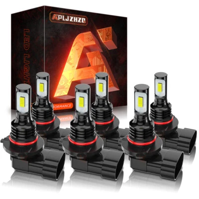 For GMC Sierra 1500 2003-2006 LED Headlights Hi/Low Beam Fog Lights Bulbs Combo — 第 1/4 张图片