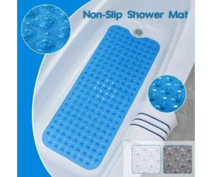 Extra große Badematte rutschfest Badewanne Anti Schimmel starke Saugkraft Gummi Duschmatte - Bild 1 von 17