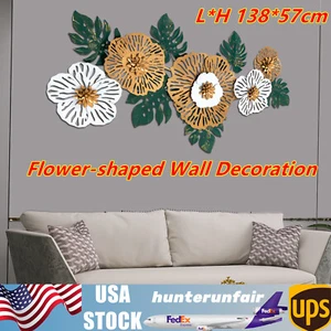 Flower-shaped Wall Decoration Iron Home Decoration Modern 3D Wall Decoration - Picture 1 of 13
