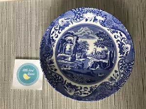 One SPODE Azul Italiano Tazón Blanco Azul Porcelana 8,5" / 23 cm HECHO/INGLATERRA - Imagen 1 de 4