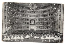 illustrata scala di milano interno del teatro viaggiata per austria 1913