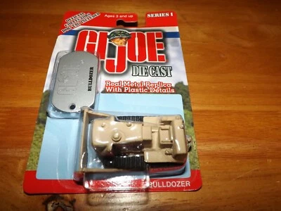 GI JOE SERIE I BULLDOZER BRONCEADO CON ETIQUETA DE PERRO NOC 2001 MAISTO Foto 1 de 2