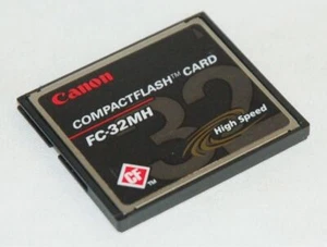 Vintage Retro Canon 32 MB CompactFlash Memory Card - VGC (FC-32MH) - Picture 1 of 1