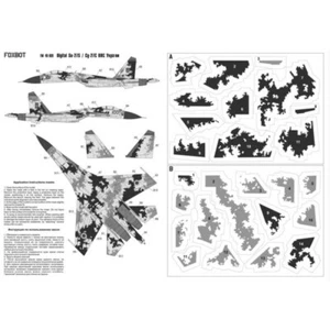 Maschere mimetiche digitali Su-27 aeronautica ucraina FOXBOT FM 48-003 scala 1:48 - Foto 1 di 24