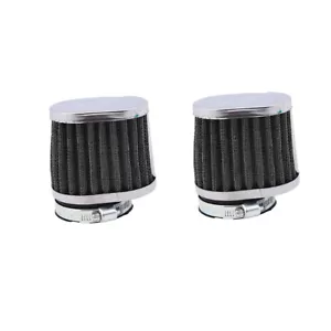 2 Washable 50mm Intake Air Filter Cleaner Pod Adjustable Cone Motorcycle Scooter - Picture 1 of 8