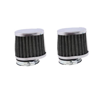 2 Washable 50mm Intake Air Filter Cleaner Pod Adjustable Cone Motorcycle Scooter - Image 1 of 4