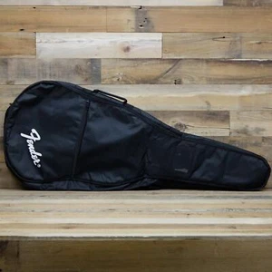 Black Fender Light Padded Backpack Style Electric Guitar Gig Bag w/ Logo - Picture 1 of 2