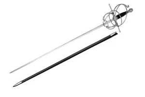 Espada de esgrima con empuñadura barrida renacentista de 46" - Imagen 1 de 2